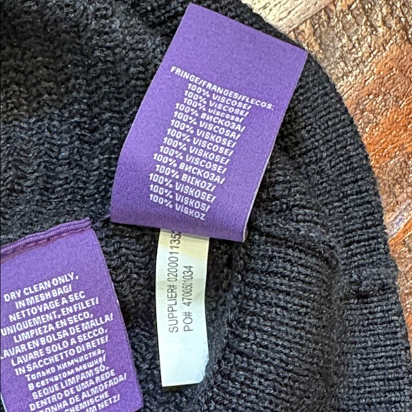 Ralph Lauren Collection Hand Knit Macrame Fringe Sleeveless Silk Sweater Top S - Picture 13 of 14